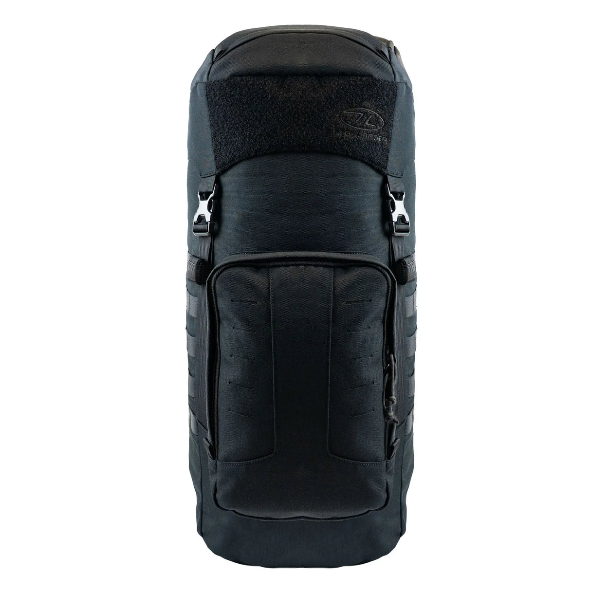 Highlander Pinnacle Rucksack 70L in black front on white background