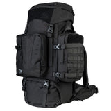 Highlander Pinnacle Rucksack 70L in black front on white background