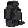 Highlander Pinnacle Rucksack 70L in black front on white background