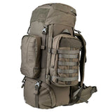 Highlander Pinnacle Rucksack 70L in ranger green front on white background