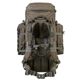 Highlander Pinnacle Rucksack 70L in ranger green back on white background