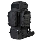 Highlander Pinnacle Rucksack 90L in black front on white background