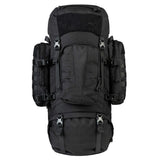 Highlander Pinnacle Rucksack 90L in black front on white background