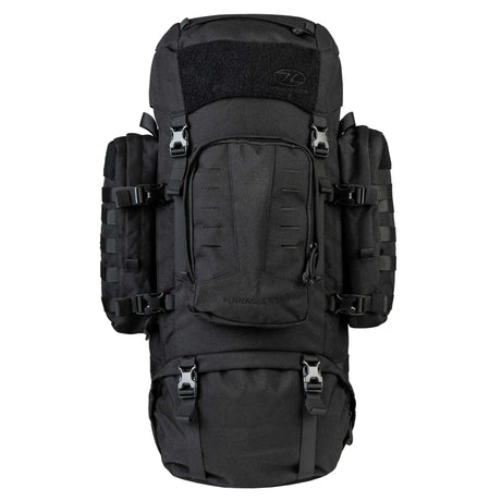 Highlander Pinnacle Rucksack 90L in Black - front three-quarter view