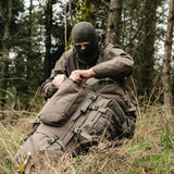 Highlander Pinnacle Rucksack 90L in ranger green in the outdoors