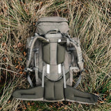 Highlander Pinnacle Rucksack 90L in ranger green in the outdoors