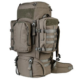 Highlander Pinnacle Rucksack 90L in ranger green front on white background