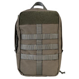 Highlander Pinnacle Rucksack 90L in ranger green side pouch on white background