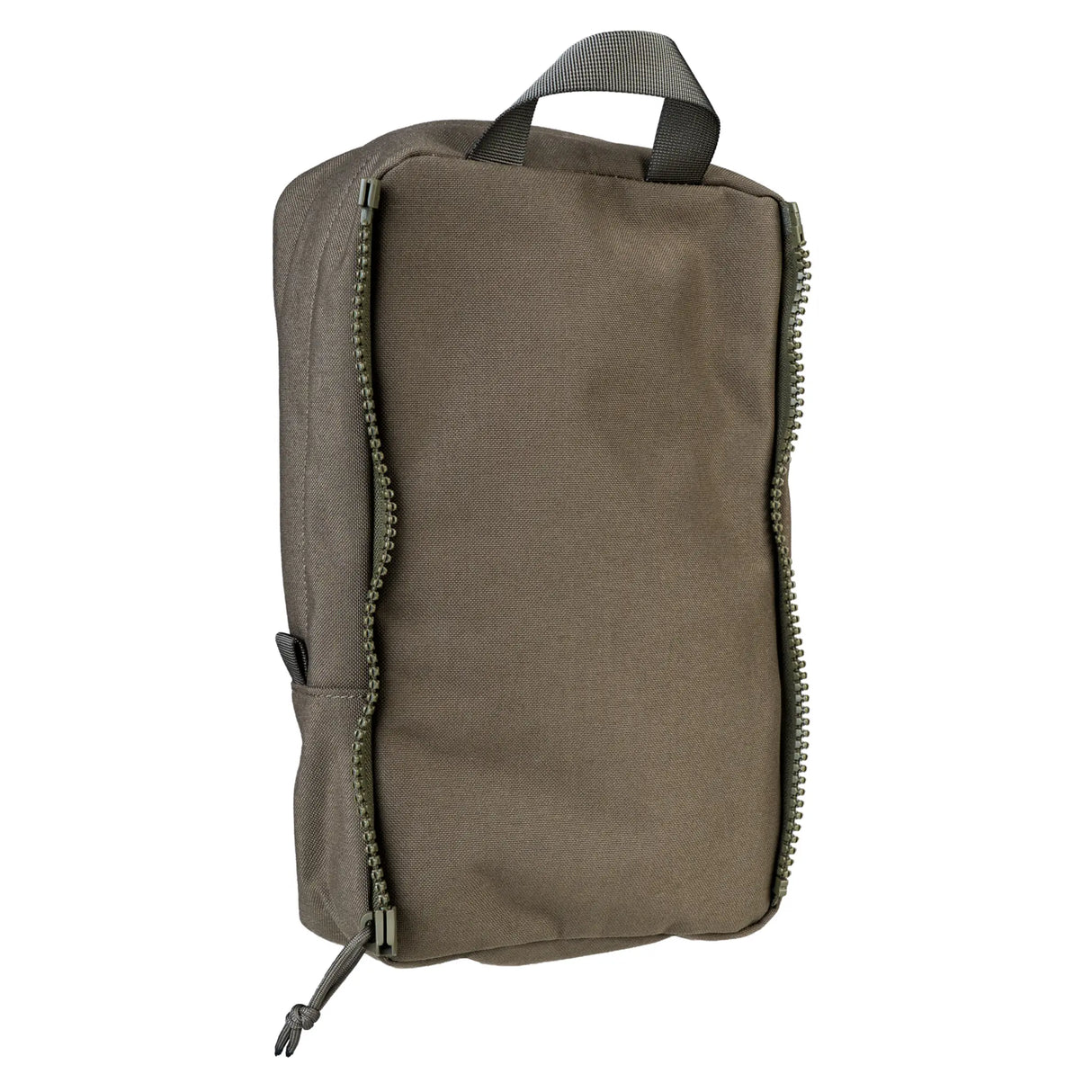 Highlander Pinnacle Rucksack 90L in ranger green side pouch on white background