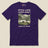 Pitch Late Leave Early T-Shirt in Team Purple, laid flat, front view