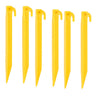 Highlander Plastic Angle Tent Pegs (Pack of 6) 