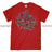 Poppies On Union Flag Watercolour Printed T-Shirt - Red