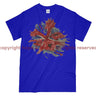 Poppies On Union Flag Watercolour Printed T-Shirt - Royal Blue
