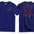 Poppy Chutes Lest We Forget Double Print T-Shirt - Navy Blue