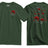 Poppy Chutes Lest We Forget Double Print T-Shirt - Olive Green
