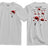 Poppy Chutes Lest We Forget Double Print T-Shirt - White