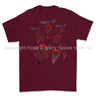 Poppy Chutes 'We Will Remember Them' Printed T-Shirt - Maroon