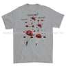 Poppy Chutes 'We Will Remember Them' Printed T-Shirt - Sports Grey