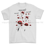 Poppy Chutes 'We Will Remember Them' Printed T-Shirt - White