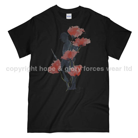 We Will Remember Them Printed T-Shirt - Black