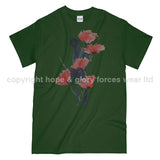 We Will Remember Them Printed T-Shirt - Commando Green