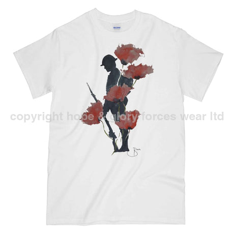 We Will Remember Them Printed T-Shirt - White