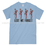 Poppy WW1 Tommy Lest We Forget Printed T-Shirt - Carolina Blue
