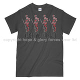 Poppy WW1 Tommy Lest We Forget Printed T-Shirt - Charcoal
