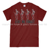 Poppy WW1 Tommy Lest We Forget Printed T-Shirt - Maroon