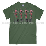 Poppy WW1 Tommy Lest We Forget Printed T-Shirt - Military Green/Olive