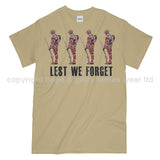 Poppy WW1 Tommy Lest We Forget Printed T-Shirt - Sand
