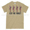 Poppy WW1 Tommy Lest We Forget Printed T-Shirt - Sand