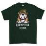 Grumpy Old PWO Own Regiment of Yorkshire Veteran Printed T-Shirt - Green