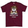 Grumpy Old PWO Own Regiment of Yorkshire Veteran Printed T-Shirt - Maroon