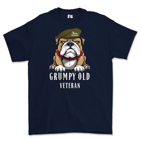 Grumpy Old PWO Own Regiment of Yorkshire Veteran Printed T-Shirt - Navy Blue