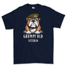 Grumpy Old PWO Own Regiment of Yorkshire Veteran Printed T-Shirt - Navy Blue