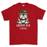 Grumpy Old PWO Own Regiment of Yorkshire Veteran Printed T-Shirt - Red
