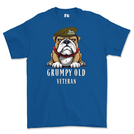 Grumpy Old PWO Own Regiment of Yorkshire Veteran Printed T-Shirt - Royal Blue