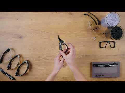 Video tutorial showing how to fit the foam gasket and strap kit to the Bolle Rush+ 2.0 XP safety glasses