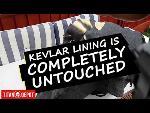 Titan Depot Knife Resistant Anti Slash Hooded Top in Grey demo video