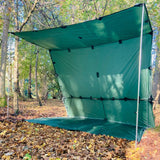 DD 3x3 Pro Tarp in olive green for outdoors