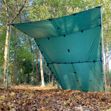 DD 3x3 Pro Tarp in olive green for hiking