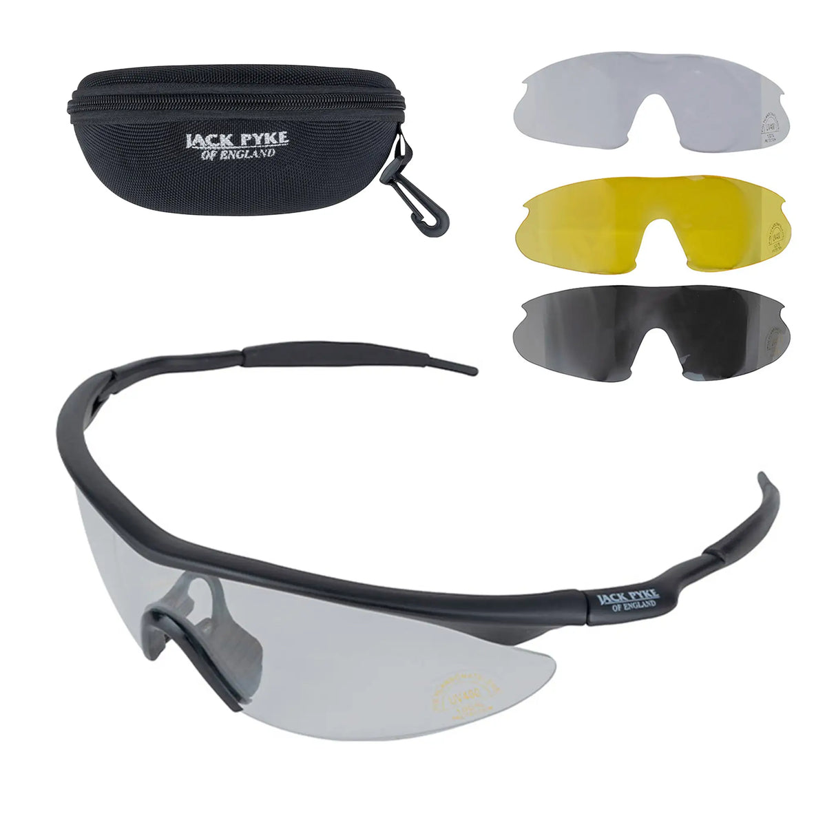 Jack Pyke Pro-Sport Shooting Glasses on white background