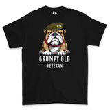 Grumpy Old PWRR Veteran Tiger Printed T-Shirt - Black