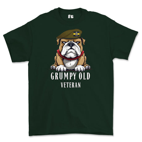 Grumpy Old PWRR Veteran Tiger Printed T-Shirt - Green