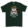 Grumpy Old PWRR Veteran Tiger Printed T-Shirt - Green