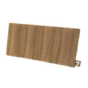 Viper VX Quad SMG Mag Sleeve in Coyote, empty, angled view showing the four elastic pockets
