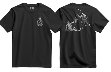 Combat Medic RAMC Double Print T-Shirt - Black (alternate view)