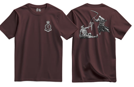 Combat Medic RAMC Double Print T-Shirt - Maroon