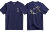 Combat Medic RAMC Double Print T-Shirt - Navy Blue
